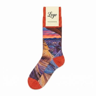 Custom Full Photo Print Socks - Detail A
